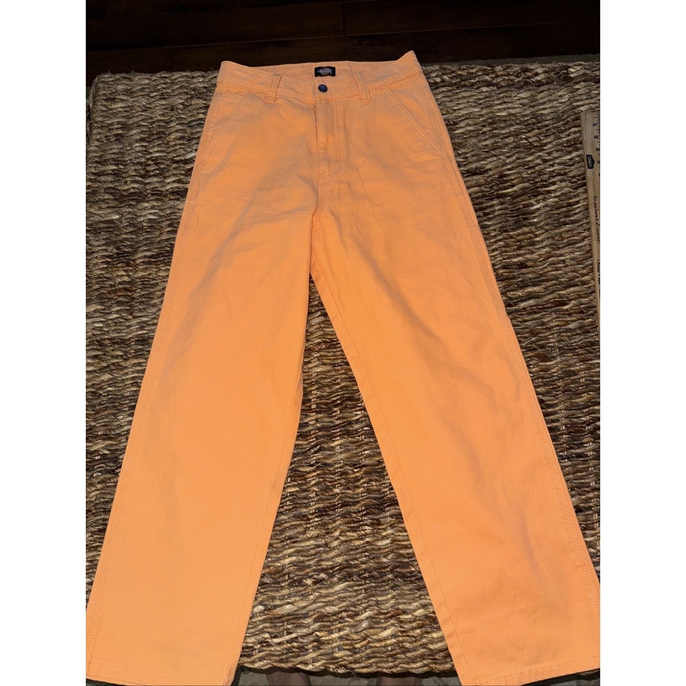 Dickies Women's Peach Cargo Workwear Pants, Size 8R, Relaxed Fit